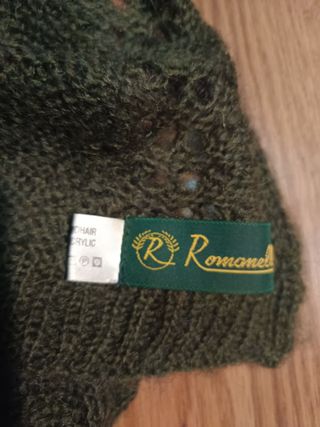 Bufanda Mohair Vintage Grande Verde