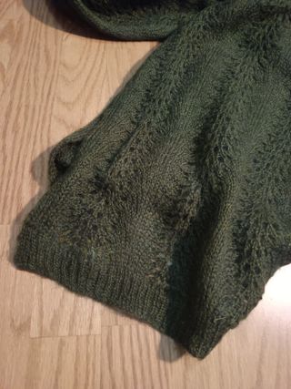 Bufanda Mohair Vintage Grande Verde