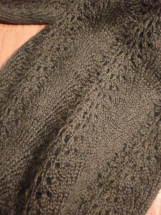 Bufanda Mohair Vintage Grande Verde