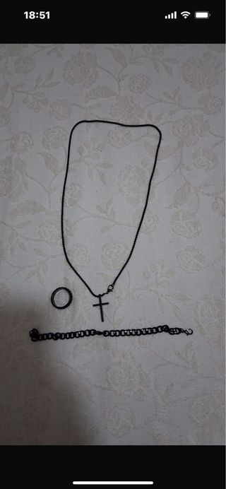 Conjunto Joyas: Collar, Anillo y Pulsera