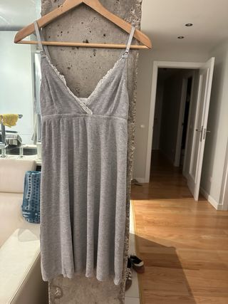 Conjunto camisón lactancia y bata