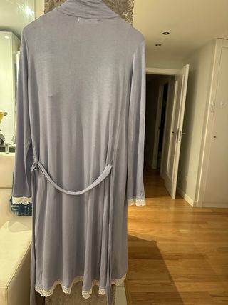 Conjunto camisón lactancia y bata