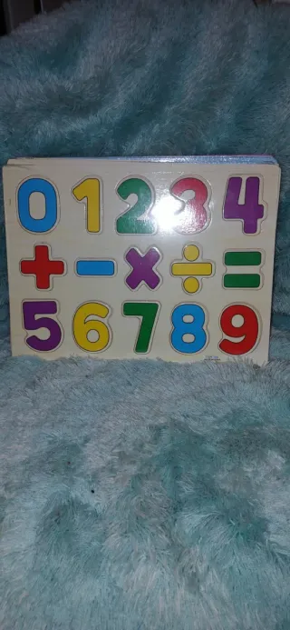 Puzzle Madera Números y Operaciones