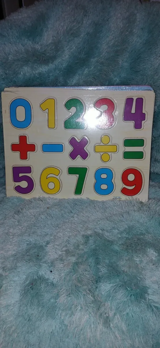 Puzzle Madera Números y Operaciones