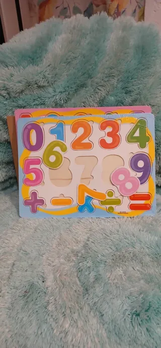 Puzzle Madera Números y Operaciones