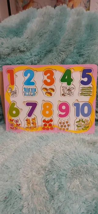 Puzzle Madera Números y Operaciones