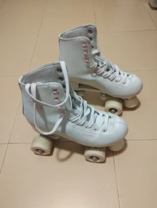 Patines bota blancos talla 37