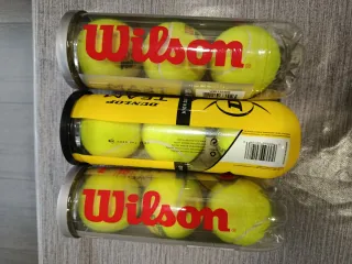 3 Botes Pelotas Padel Wilson Amarillas