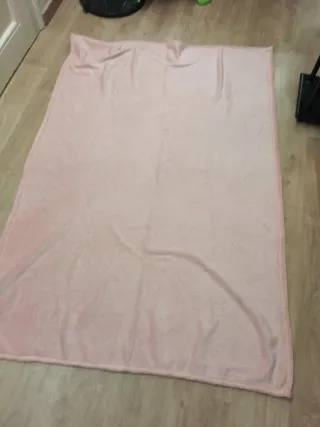 Manta suave rosa de forro polar