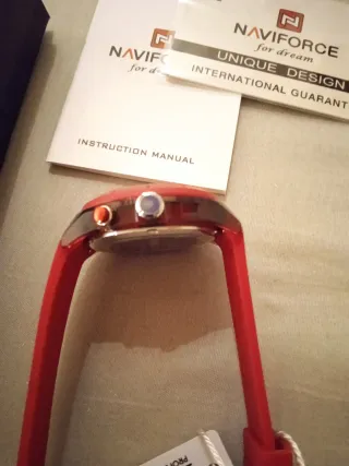 Reloj Naviforce Mujer Silicona Rojo