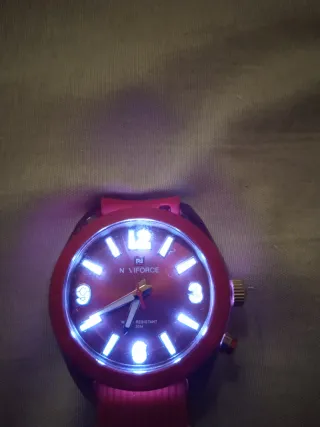 Reloj Naviforce Mujer Silicona Rojo