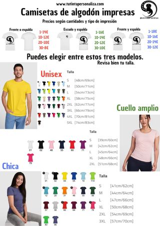 Camisetas Personalizadas Algodón Impresas