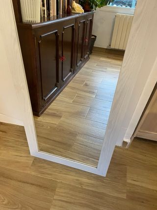 Espejo cuerpo entero madera blanco