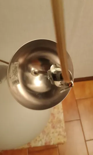 Lampadario sfera vetro e metallo