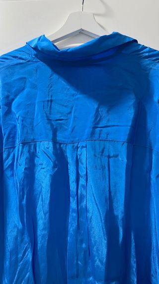 Camisa Vestido Mango Azul