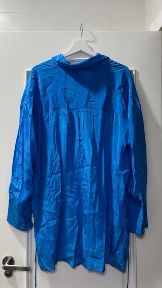 Camisa Vestido Mango Azul