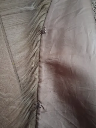 Gilet pelliccia sintetica beige