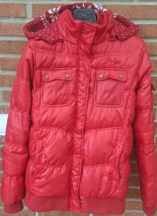 Plumífero Pepe Jeans Rojo con Capucha