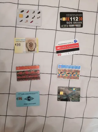 Conjunto di 12 carte per cabine telefoniche