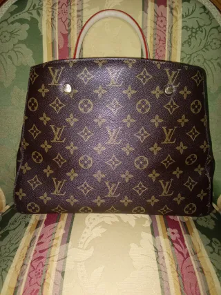 Bolso Louis Vuitton Marrón y Blanco