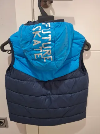 Chaleco acolchado azul 128 cm