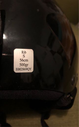 Casco Infantil Esquí Carrera Negro