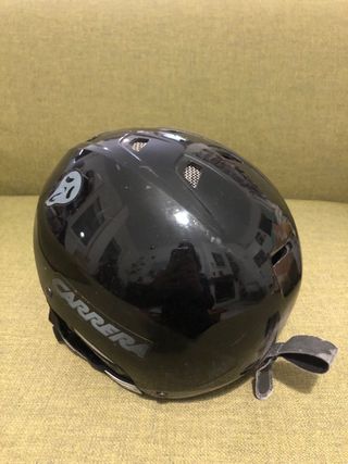 Casco Infantil Esquí Carrera Negro