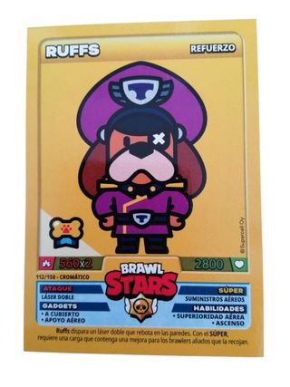Lote 6 Cartas Brawl Stars