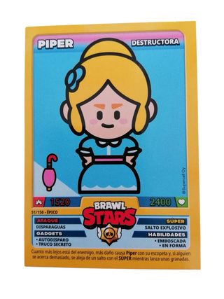 Lote 6 Cartas Brawl Stars