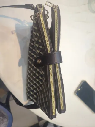 Bolso Lombali Beige y Marrón