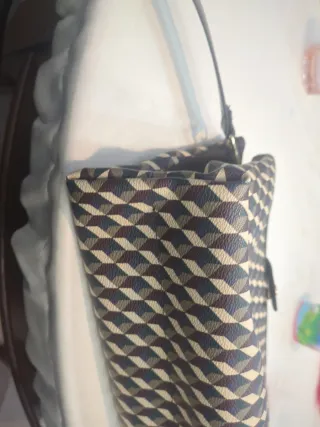 Bolso Lombali Beige y Marrón