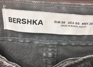 Pantalón cargo Bershka negro mujer