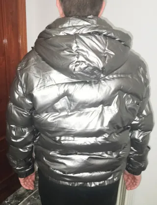Chaqueta plateada hombre, Talla XL