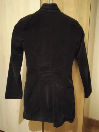 Abrigo Desigual Talla 34 Negro/Gris