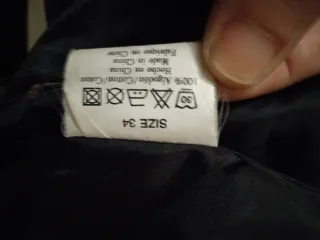 Abrigo Desigual Talla 34 Negro/Gris