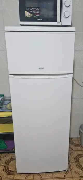 Nevera mediana blanca
