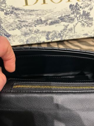 Tracollina Dior Pelle Trapuntata Nera