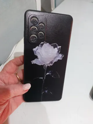 Funda Samsung Galaxy A72 con lazo rosa