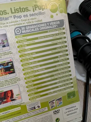 SingStar Party + Pop PS2 con Micrófonos