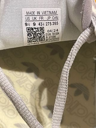 Adidas Spezial Gris/Blanco Talla 43