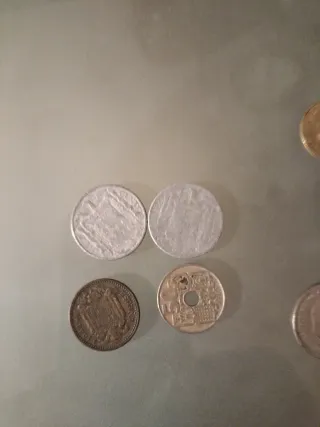 Lote de monedas antiguas españolas