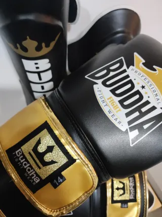 Guantes y espinilleras Buddha