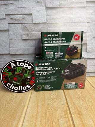 Taladro Percutor Parkside 20V + Batería 4Ah