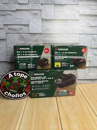 Taladro Percutor Parkside 20V + Batería 4Ah