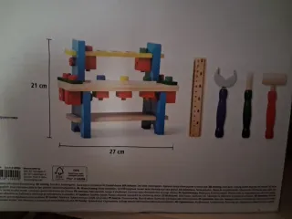 Banco de trabajo de madera para niños