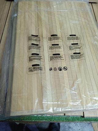 SONGMICS Cesto de ropa sucia de bambú con tapa y bolsa interior 95 L