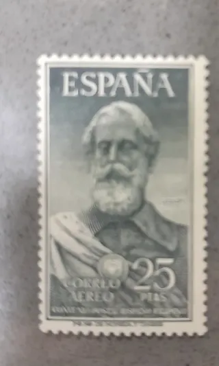 Sello España Legazpi 25 ptas Aéreo