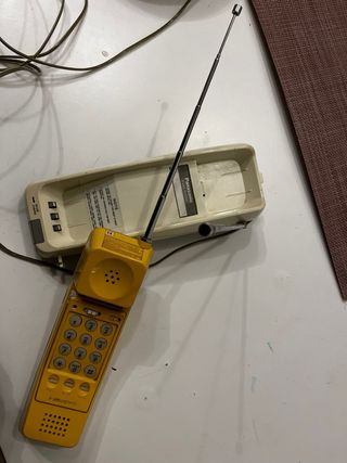 Telefono Panasonic Anni '90 Giallo e Beige