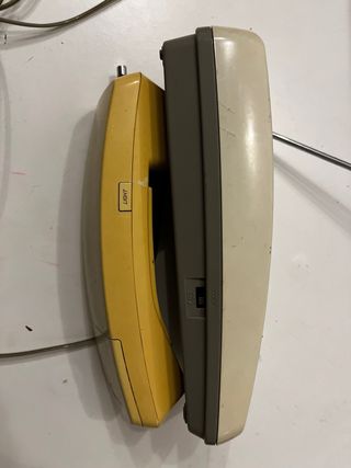 Telefono Panasonic Anni '90 Giallo e Beige