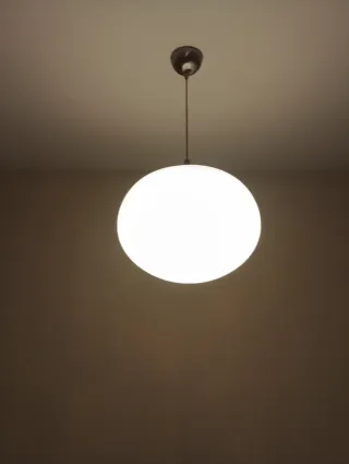 Lámpara colgante bola blanca de 35 cm de diametro